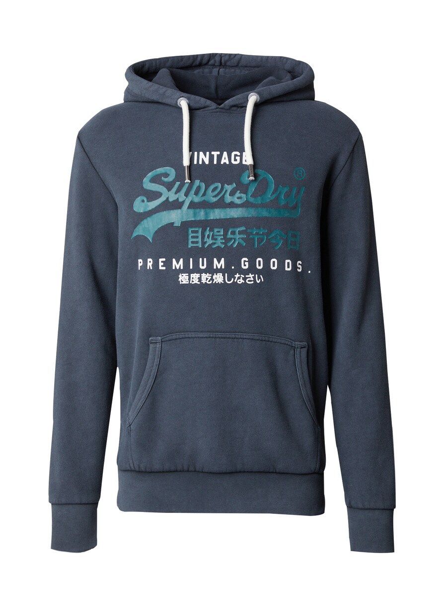 

Толстовка Superdry, цвет Cyan blue/Dark blue