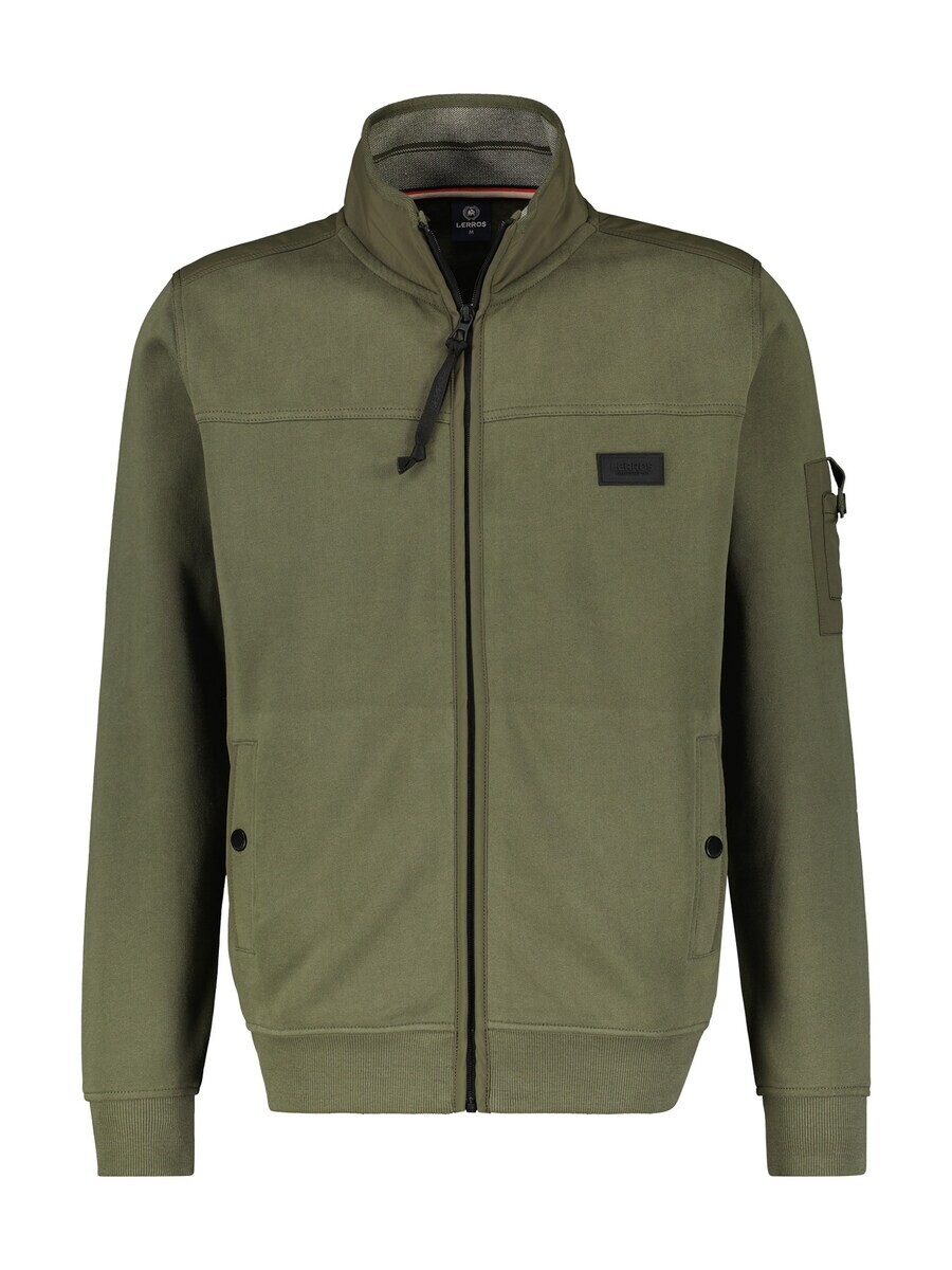 

Куртка на молнии LERROS Zip-Up Hoodie, оливковый