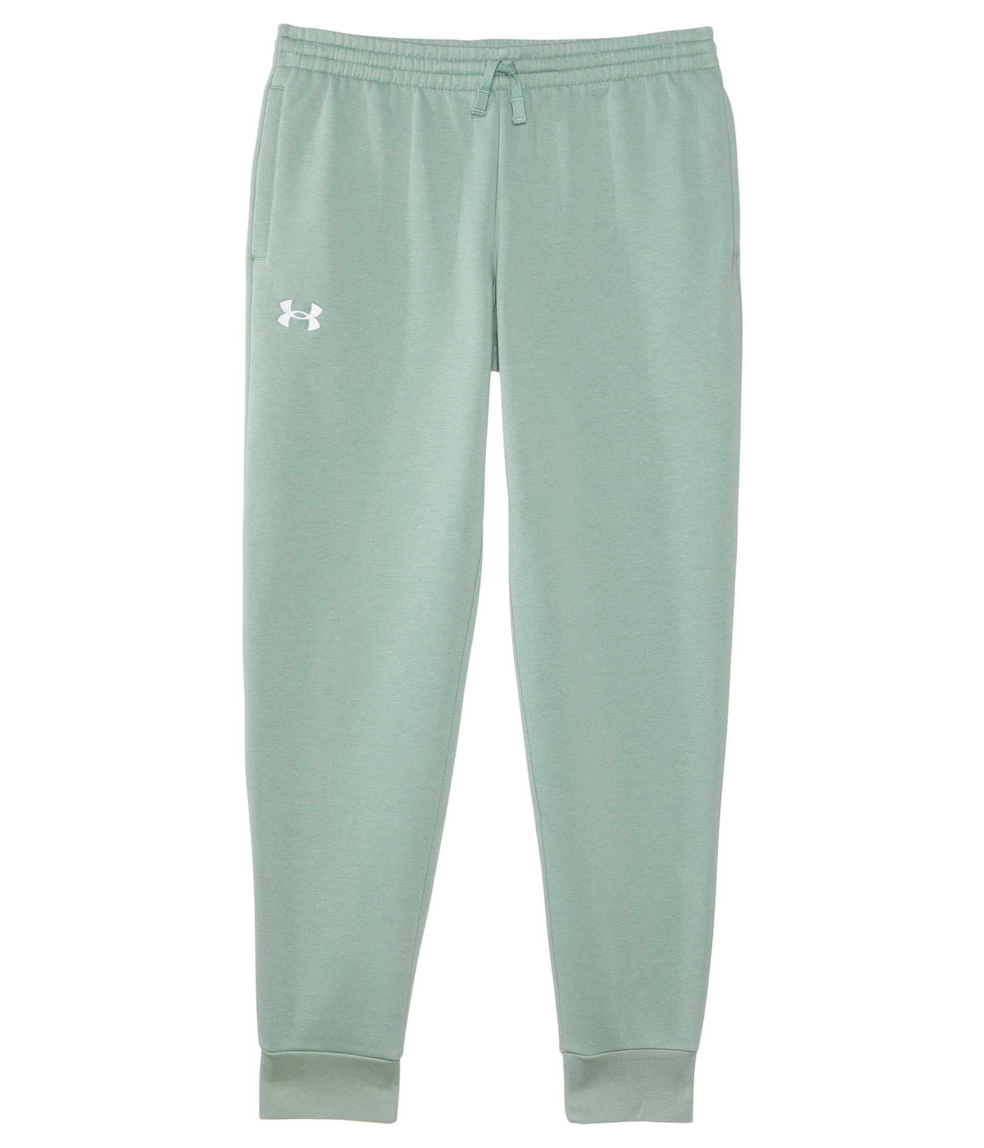 

Брюки Under Armour Kids Rival Fleece Joggers, цвет Silica Green/White