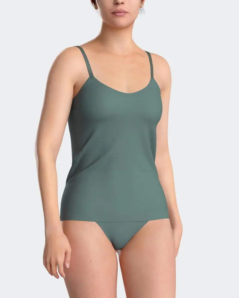 

Женская майка на бретельках из модала Impetus, зеленый