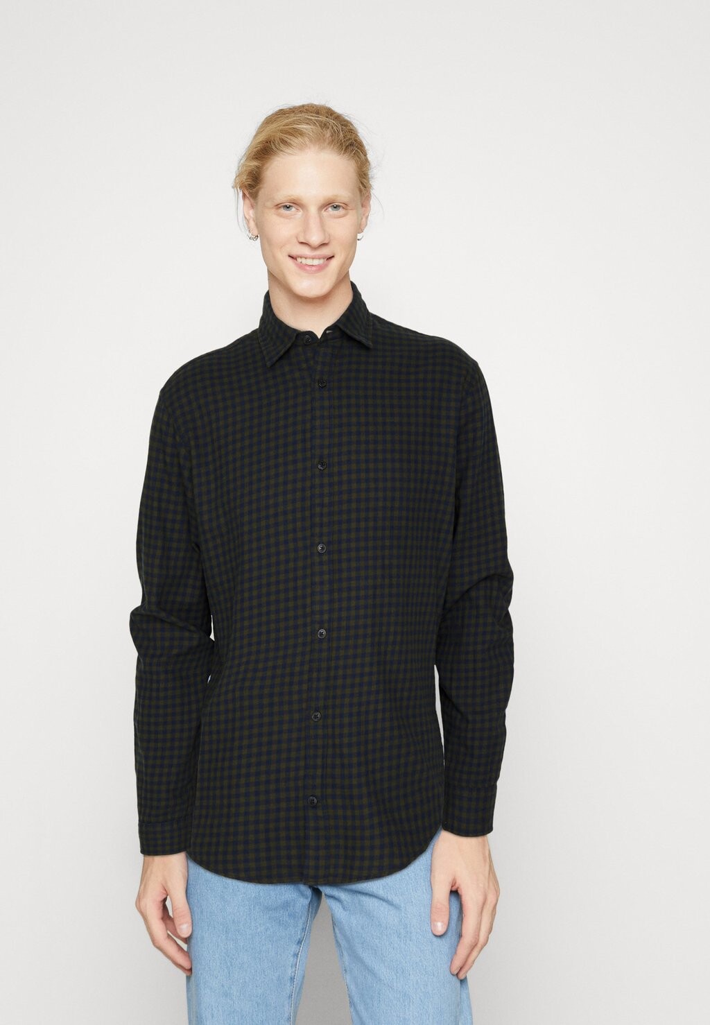 

Рубашка JEGINGHAM Jack & Jones, лесная ночь