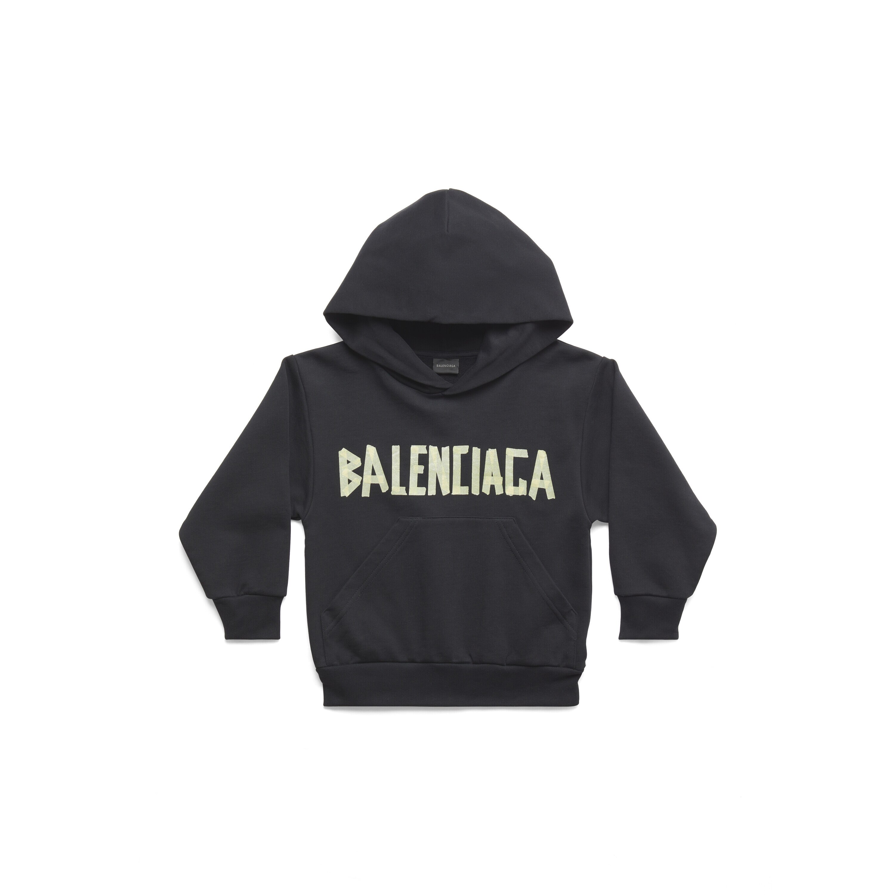 

Дети - Толстовка с капюшоном Tape Type BALENCIAGA, черный