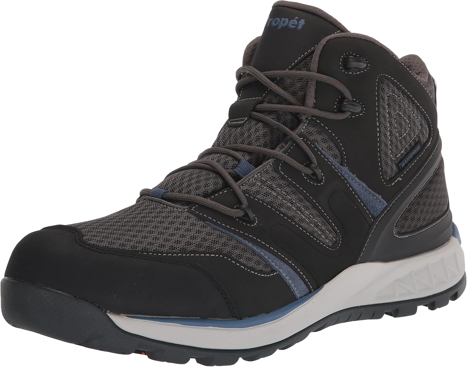 

Мужские повседневные ботинки Propet Veymont с круглым носком для походов и прогулок, черные