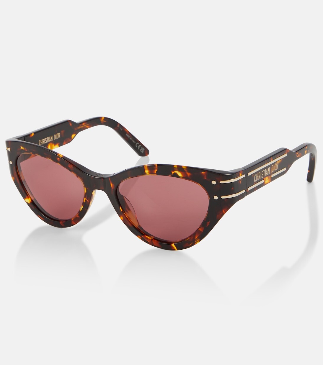 Солнцезащитные очки diorsignature b7i в кошачьем глазу Dior Eyewear, коричневый — фото 4