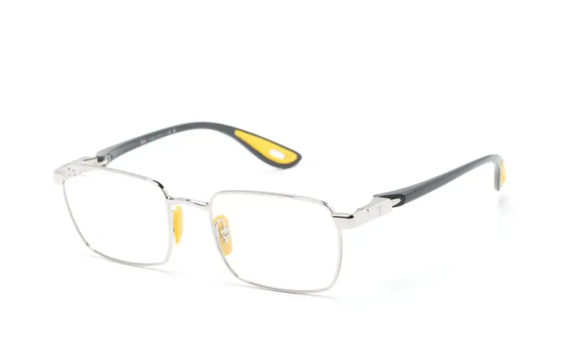 

Ацетатные металлические акриловые квадратные оправы для очков женские серебристые RayBan, серебряный