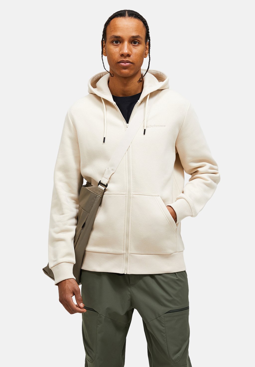 

Толстовка на молнии ORIGINAL SMALL LOGO Peak Performance, бежевый