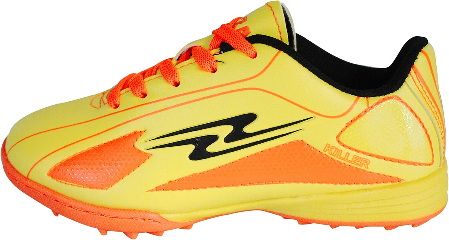 

Футбольные бутсы ARZA Killer для взрослых, желтые и оранжевые, спортивные с шипами с прочной резиновой подошвой для игровых видов спорта