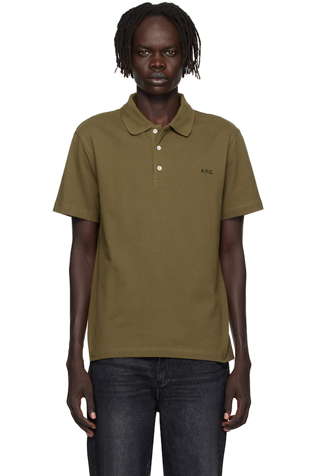 

A.P.C. Стандартная рубашка поло цвета хаки
