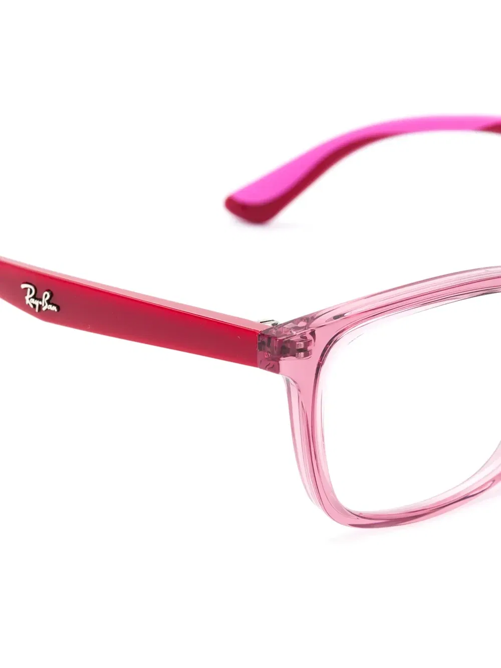 Очки в прямоугольной оправе Ray-Ban Junior, розовый — фото 2