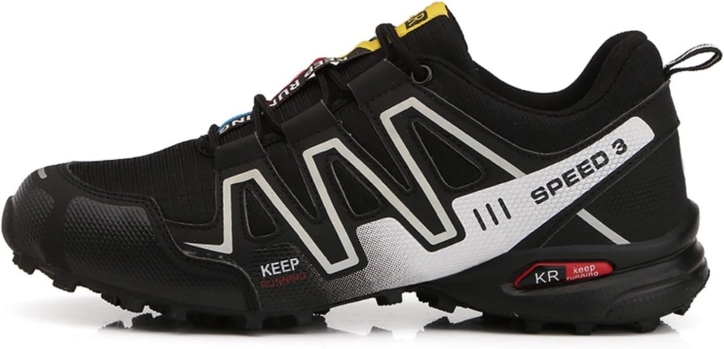 

Мужские низкие туристические кроссовки легкие, дышащие, с сеткой, для походов и улицы, всесезонный комфорт с противоскользящей резиновой подошвой, расширенные размеры 39-48 Azttoztto, белый/черный