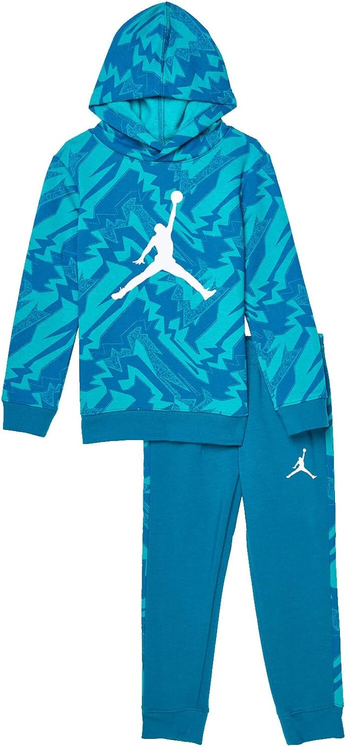 

Детский набор Jordan MJ Essentials Fleece All Over Print Set, цвет French Blue