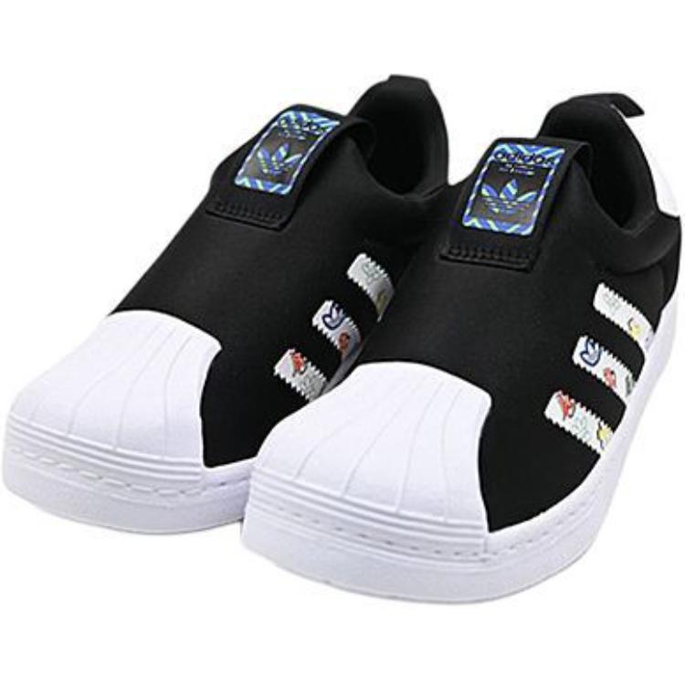 Детские кроссовки для скейтбординга SUPERSTAR 360 Low Top Adidas Originals, черный — фото 2