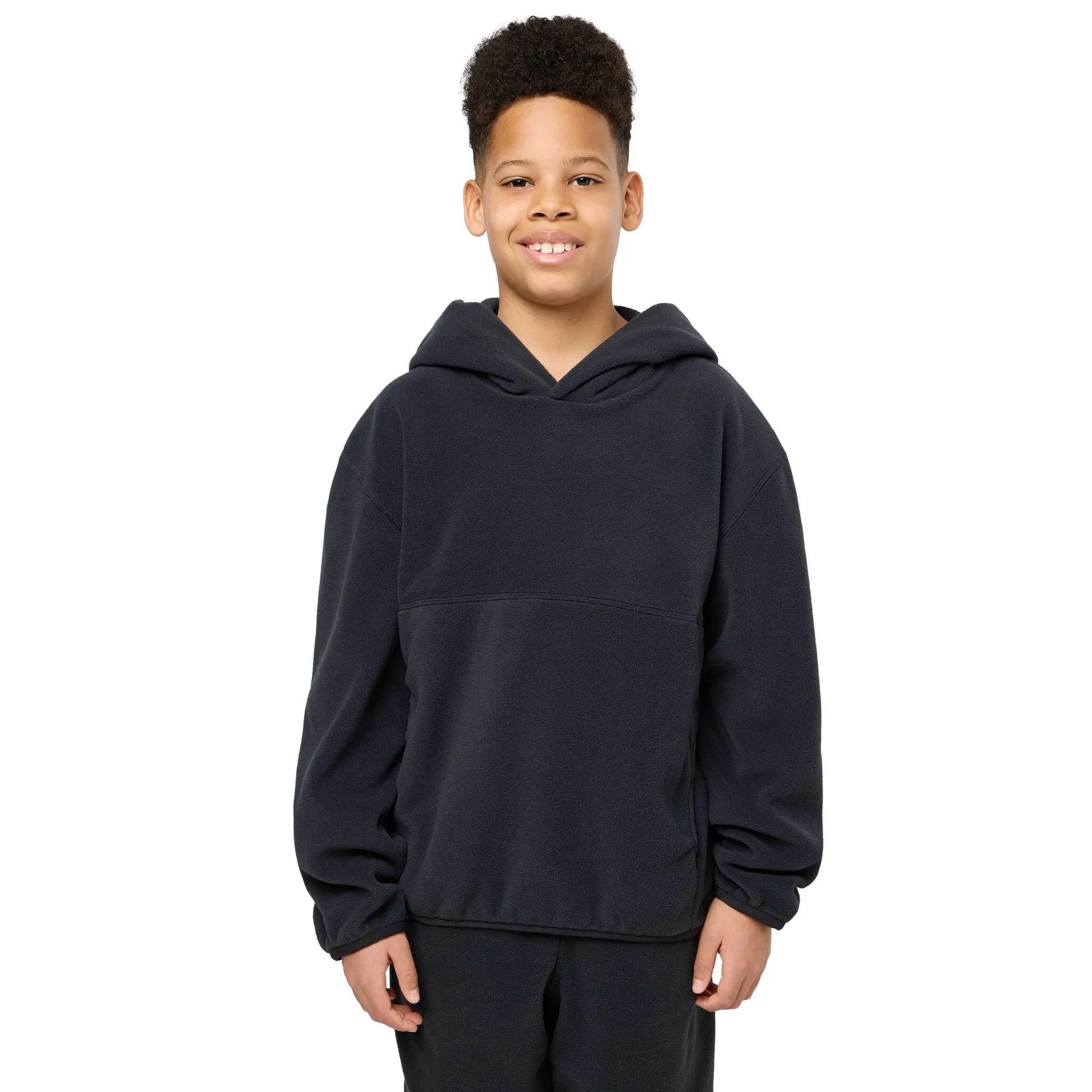

Толстовка Jack Wolfskin «Ju Fleece Hoodie SMILEYWORL», цвет granite black