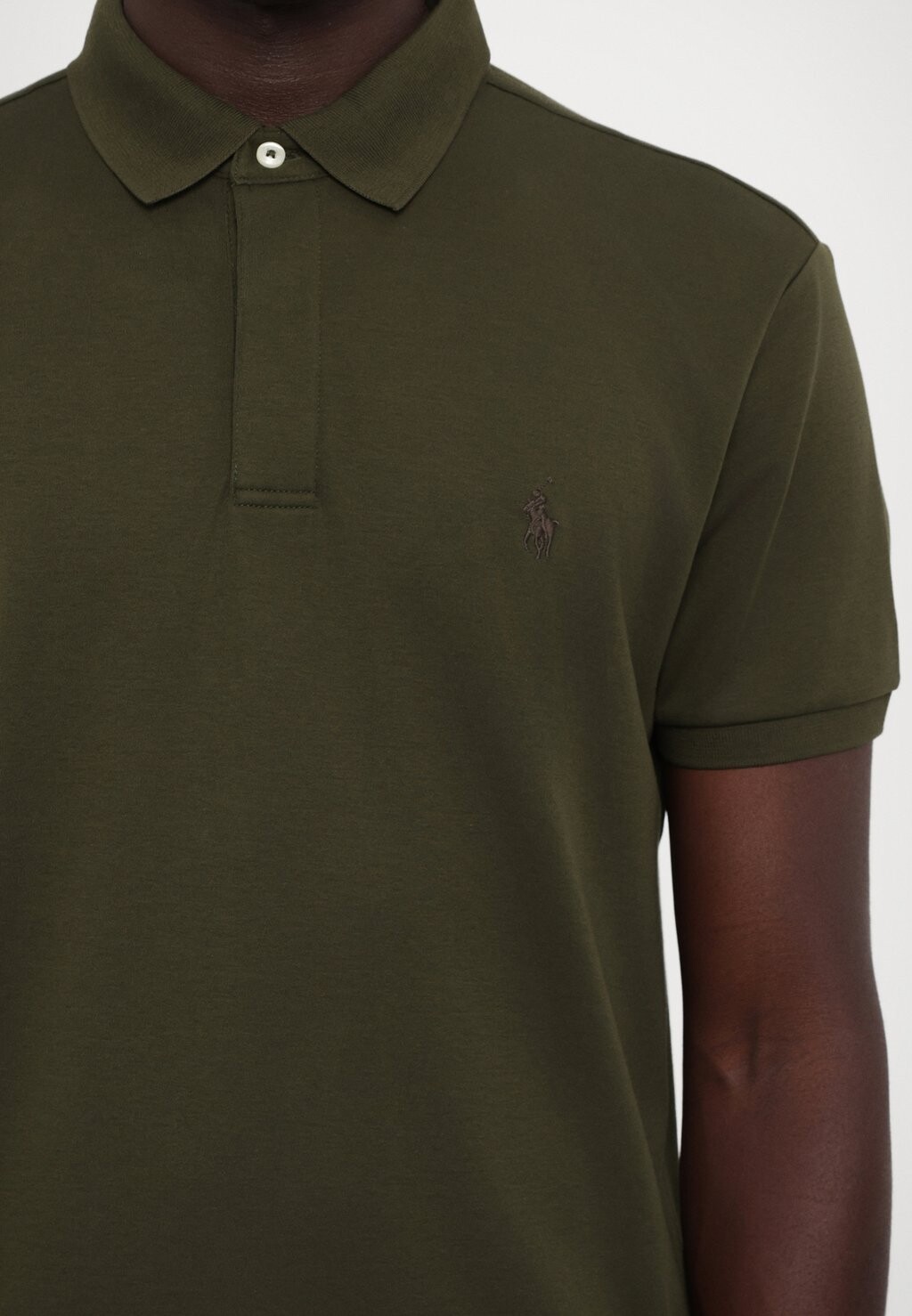 

Рубашка поло SHORT SLEEVE Polo Ralph Lauren, оливковый