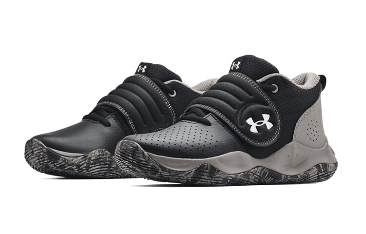 Детские баскетбольные кроссовки GS Low-top Black/Grey Under Armour — фото 3