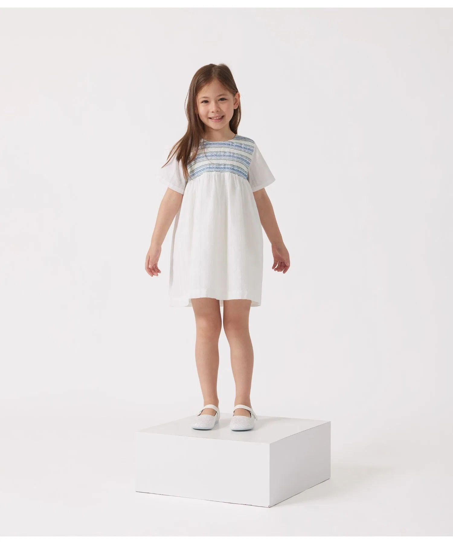 Детское платье PETIT BATEAU с коротким рукавом