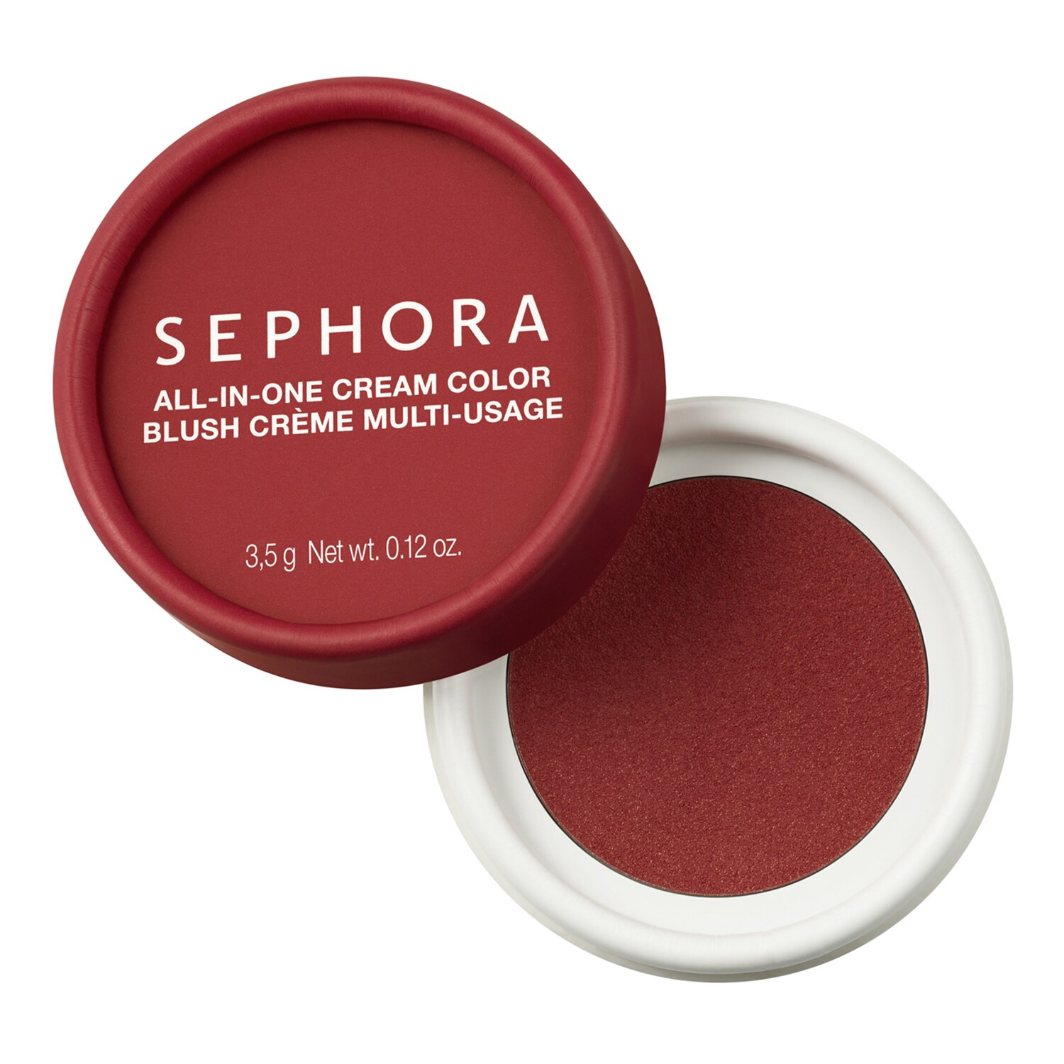 

Крем-румяна против тусклого цвета лица All-in-one cream color Sephora Collection, CARE MULTI USE BLUSH-23 CRAZY CHERRY