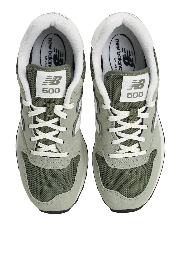 Кроссовки классические Lifestyle, 500 New Balance, темный оливин — фото 4
