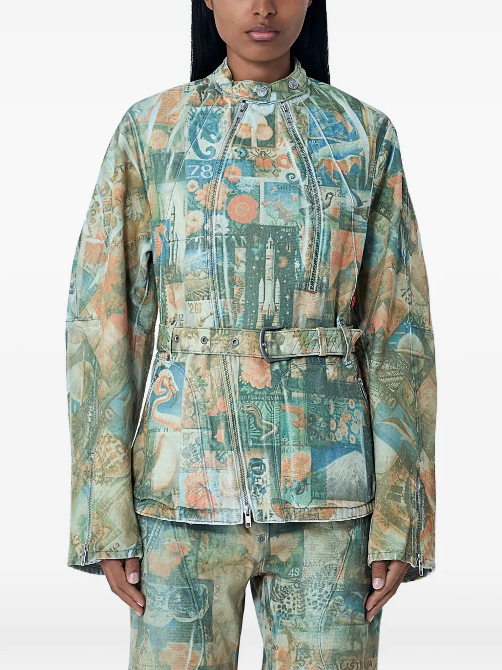 

Куртка X Levi's Carina с поясом Kiko Kostadinov, нейтральный