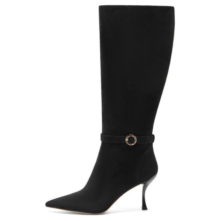 Сапоги женские черные 7,5 см NINE WEST, Black
