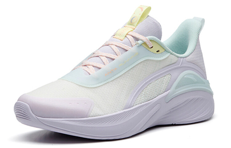 

Кроссовки для бега из коллекции Running, женские, низкие, цвета слоновой кости/туманно-фиолетовый/ледяной пудрово-голубой Anta