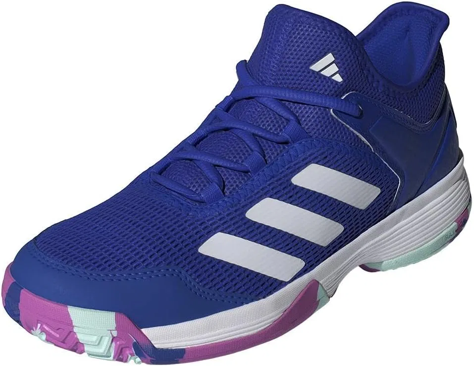 Кроссовки теннисные adidas, цвет Lucid Blue/White/Purple Burst — фото 3