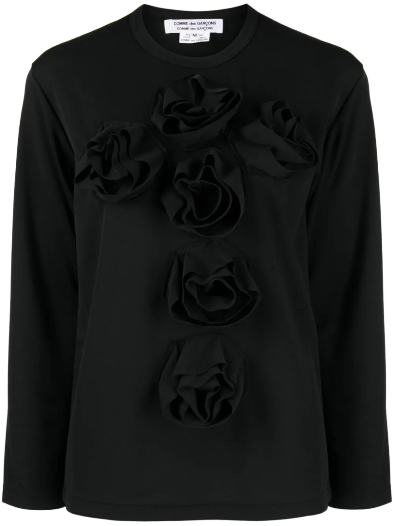 

Comme Des Garçons Comme Des Garçons толстовка с цветочной аппликацией, черный