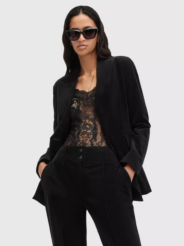 

Блейзер AllSaints Sevenh Cord, черный