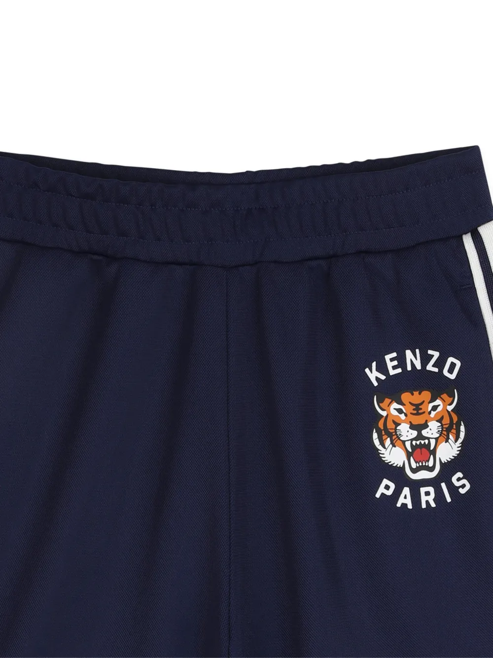 Шорты с тигровым принтом Kenzo Kids, синий — фото 3
