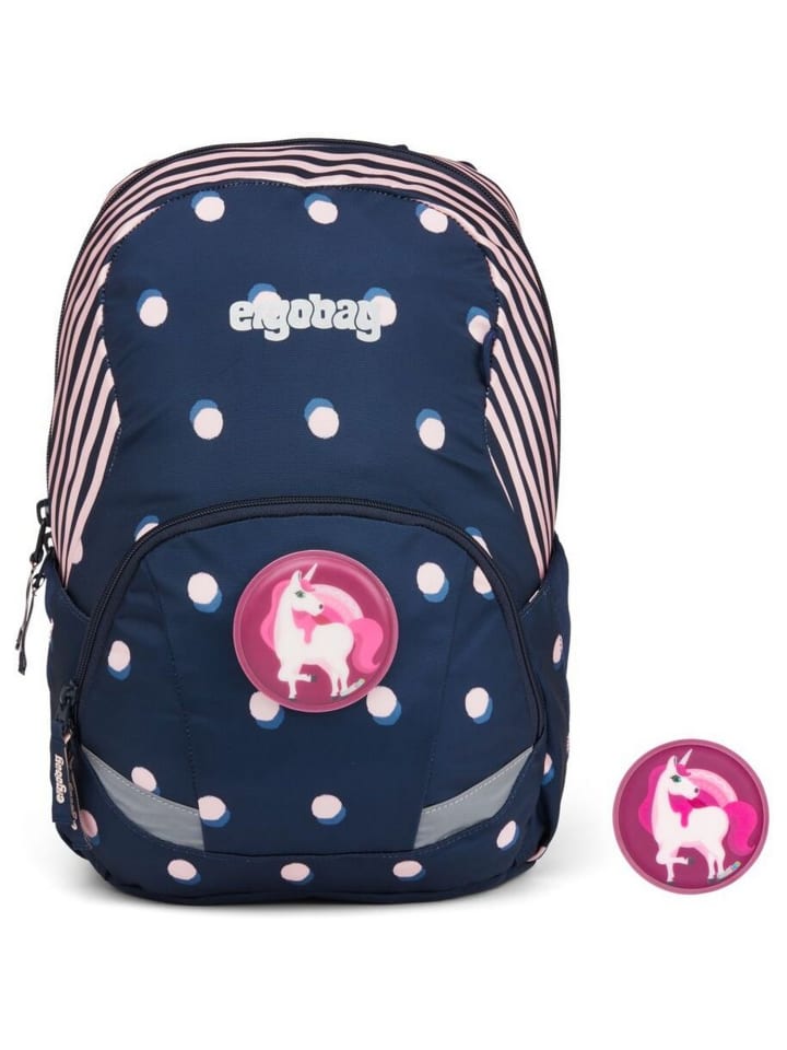 

Ergobag Большой детский рюкзак Barbel синего цвета