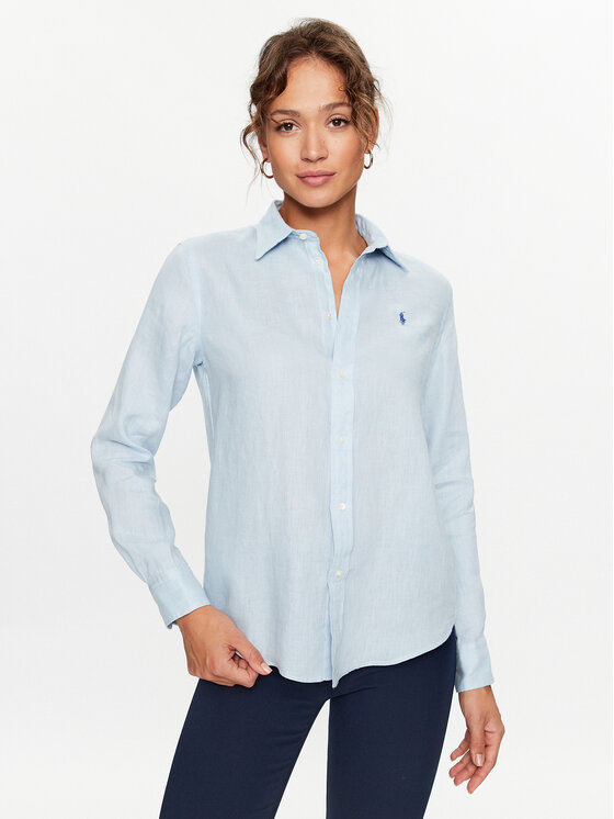 

Свободная рубашка 211920516003 Polo Ralph Lauren, синий