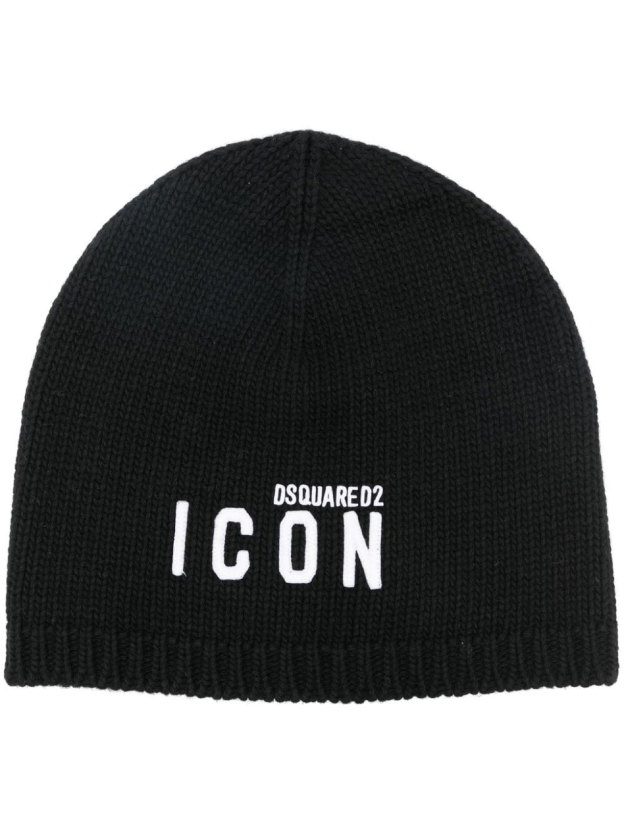 

Dsquared2 Be Icon-embroidered ribbed beanie, черный