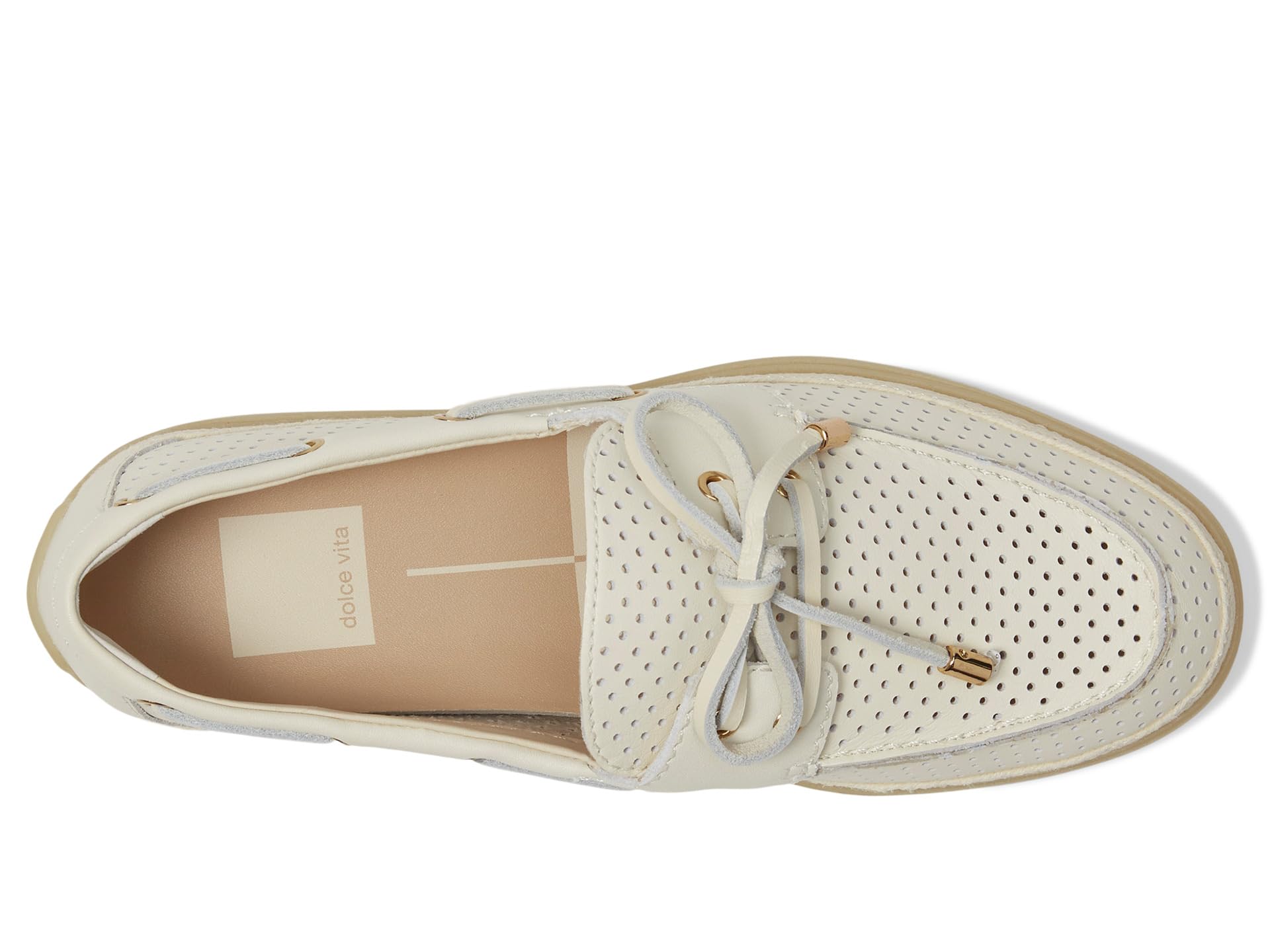 Лоферы Dolce Vita Doris, цвет Off-White Perforated Leather — фото 2