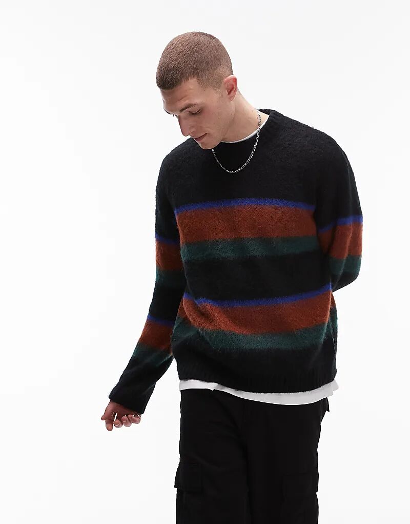 

Джемпер в полоску мертон черного цвета Carhartt WIP