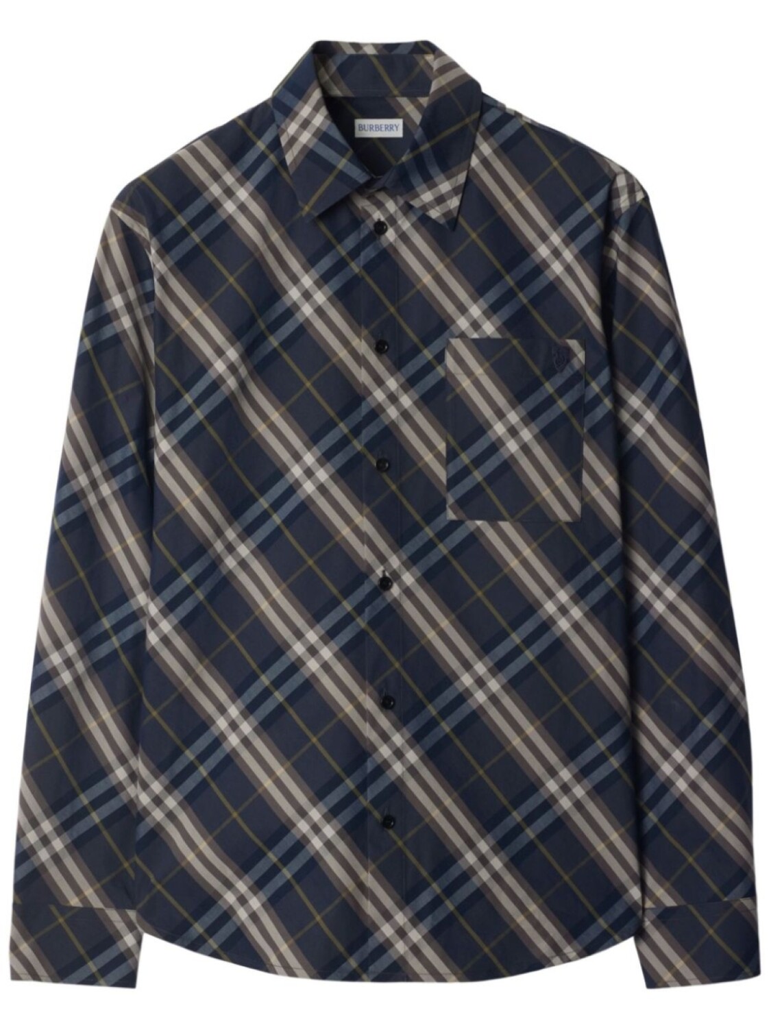 

Клетчатая рубашка Burberry, серый