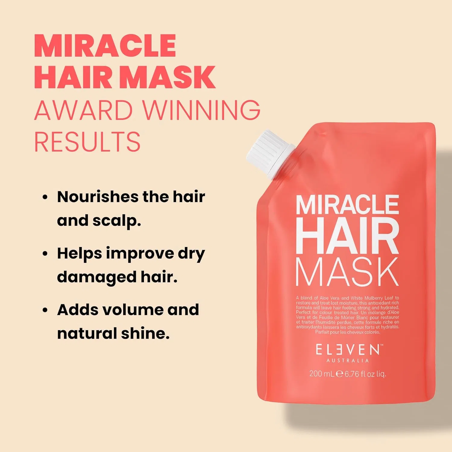 Интенсивная маска для волос «Miracle Hair Mask» от ELEVEN AUSTRALIA, 200 мл Eleven Australia — фото 2