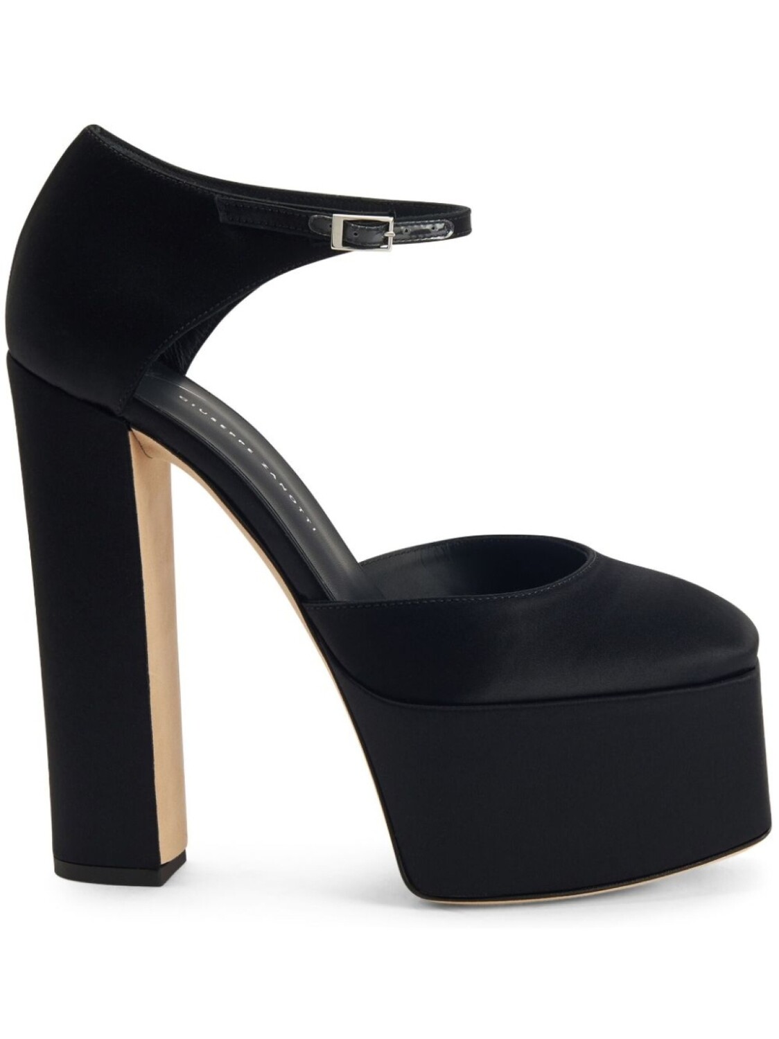 Giuseppe Zanotti атласные туфли Bebe 150, черный