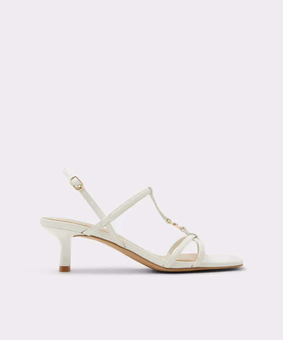 

Женские босоножки на каблуке с квадратным носком Aldo, белый