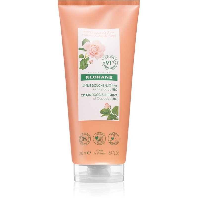 

Klorane Cupuaçu Bio Lait de Rose Питательный гель для душа 200 мл
