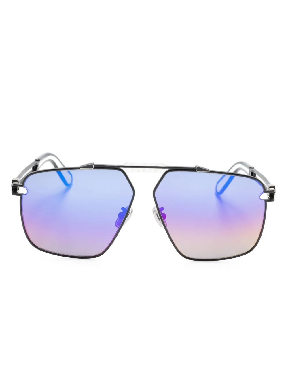 

Солнцезащитные очки-пилоты с логотипом Philipp Plein Eyewear, черный
