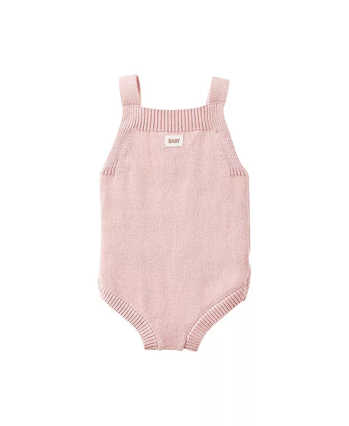 

Детский вязаный комбинезон для мальчиков Baby Boys Knit Bubbysuit COTTON ON, коричневый/бежевый