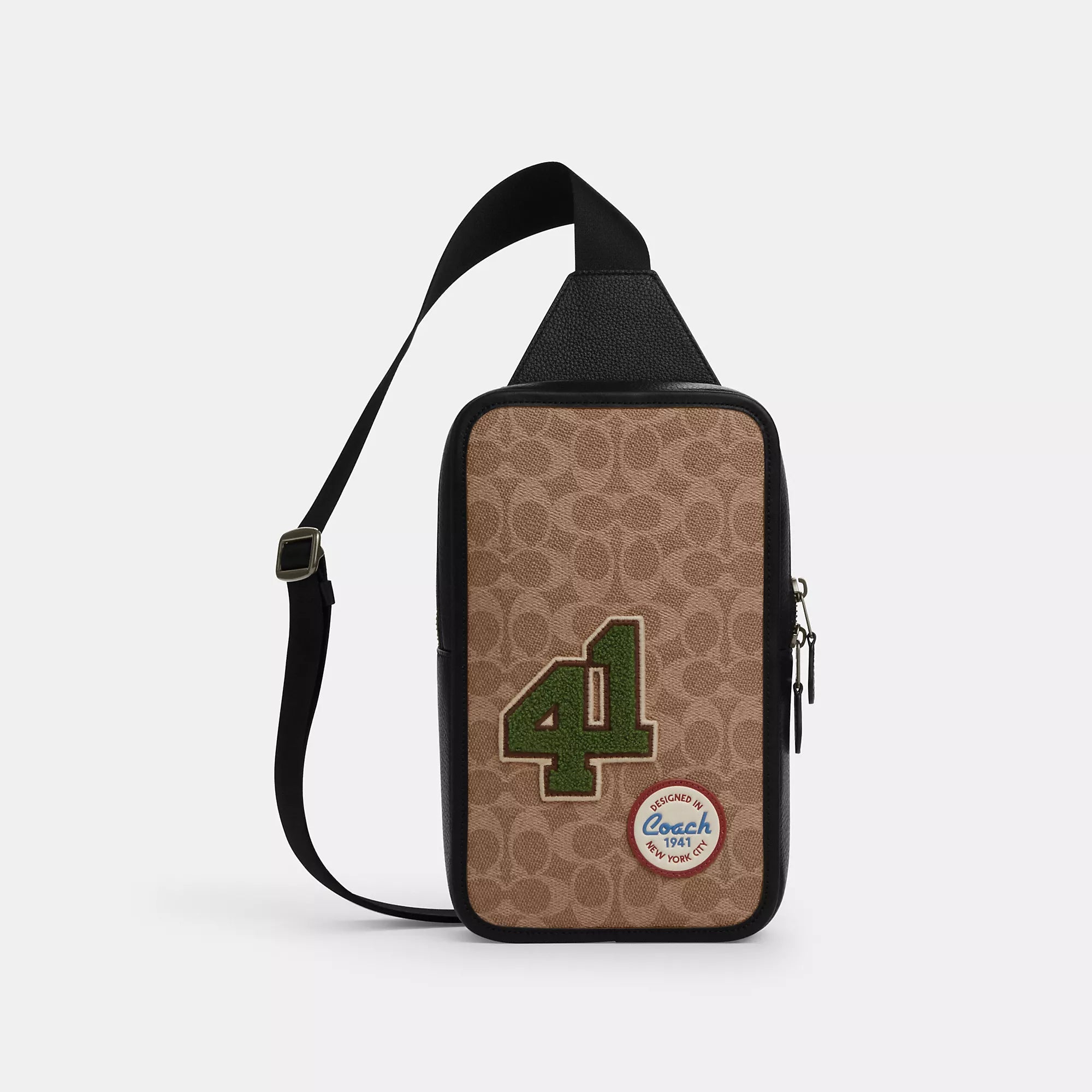 

Coach Outlet Сумка Sullivan из фирменной ткани с нашивками, мультиколор