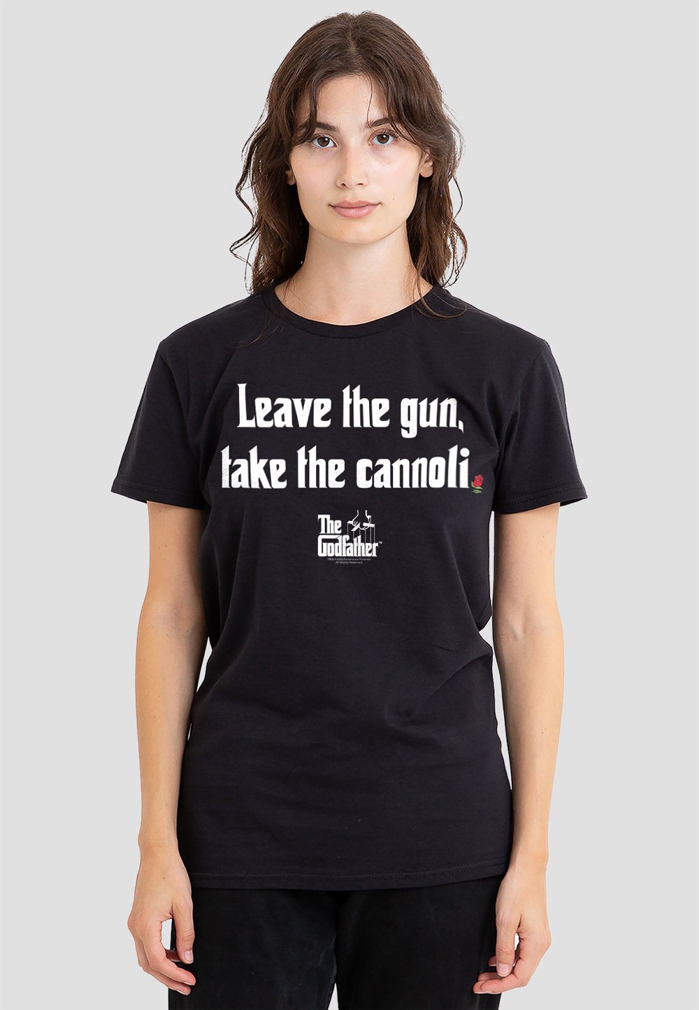 

Футболка с принтом GODFATHER GUN CANNOLI Cotton Soul, черный