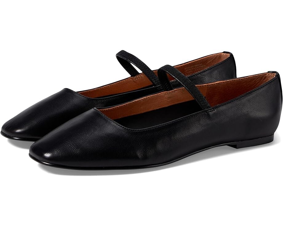 Туфли на плоской подошве Madewell The Greta Ballet Flat, черный
