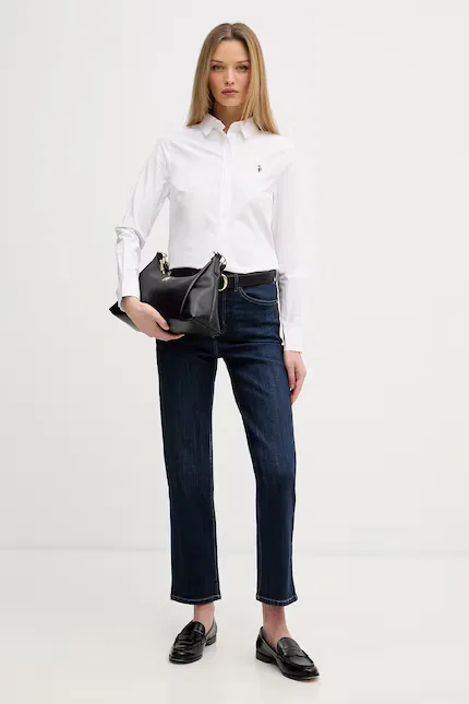 Рубашка классическая Classic Fit Poplin U.S. Polo Assn., белый — фото 2