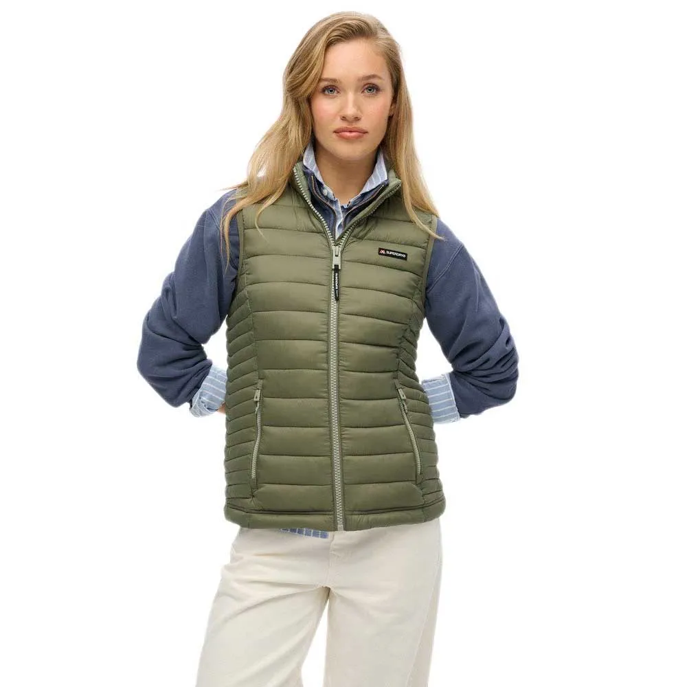

Жилет Superdry Fuji Lite Padded, зеленый