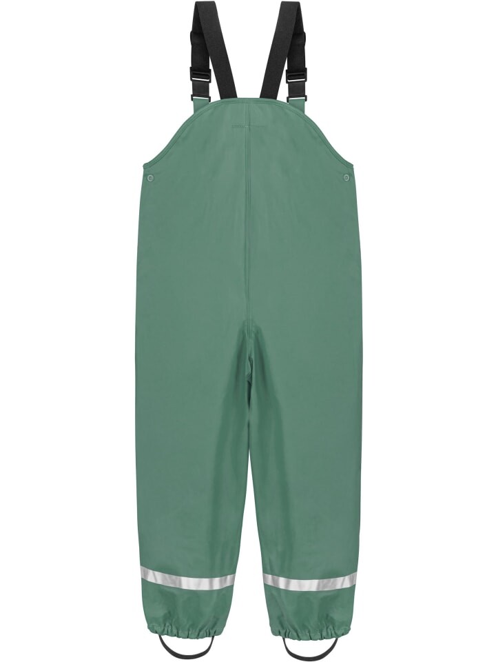 Дождевые брюки Normani Outdoor Sports Kinder Regenhose mit Hosenträgern „Skjolden“, темно-зеленый — фото 3