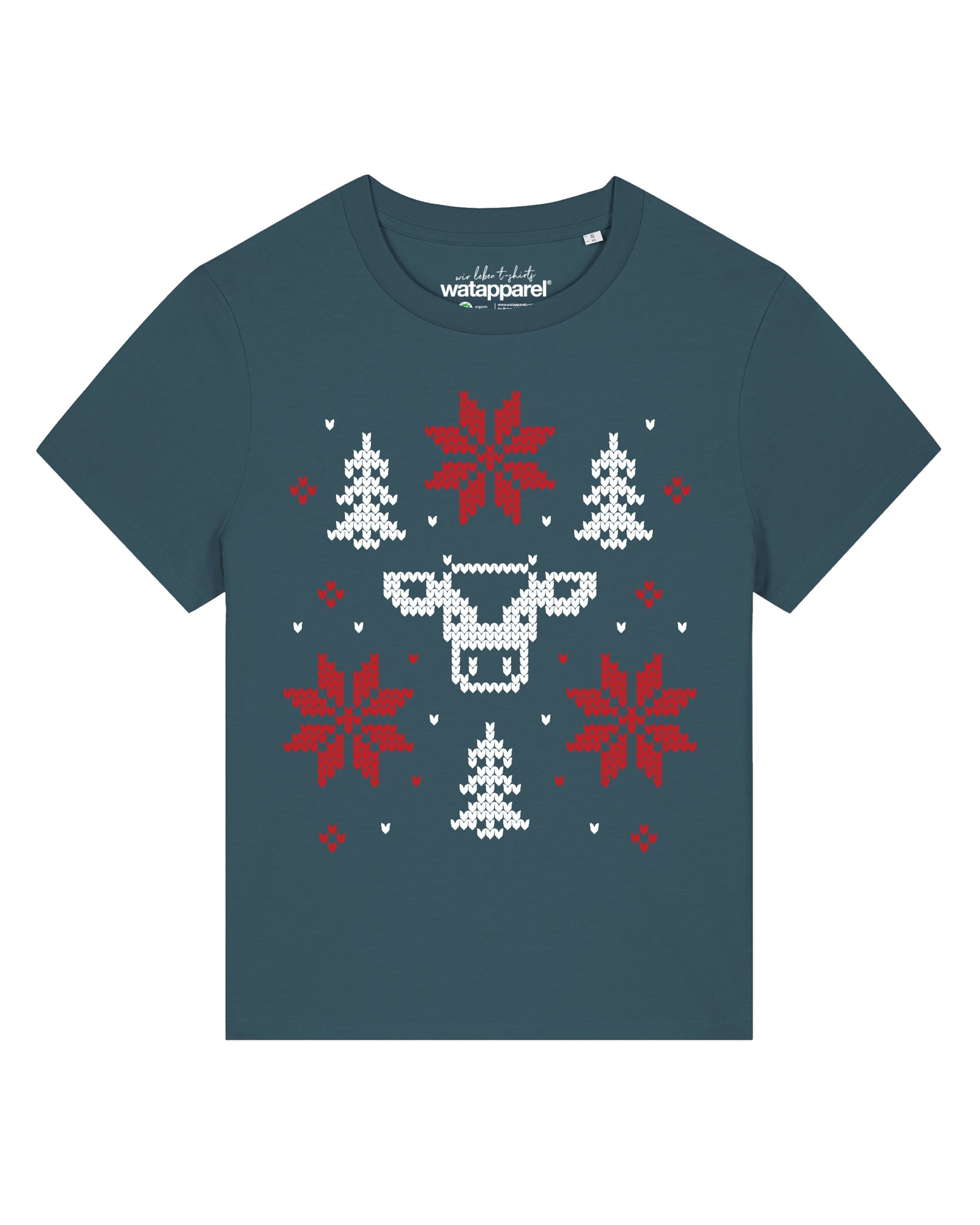 

Watapparel Футболка 'Christmas With Love' в синем цвете