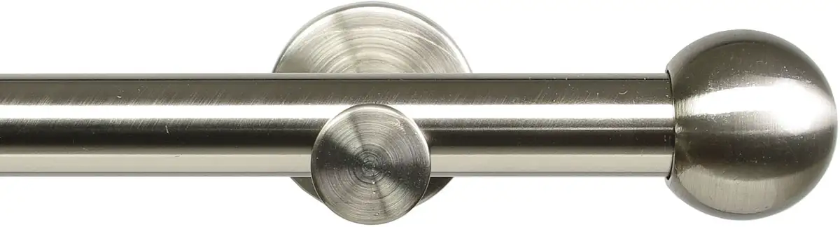 

Карниз Liedeco "Modern Line Ball", 1 направляющая, фиксированный размер 160 см, Ø16мм, цвет edelstahlfarben