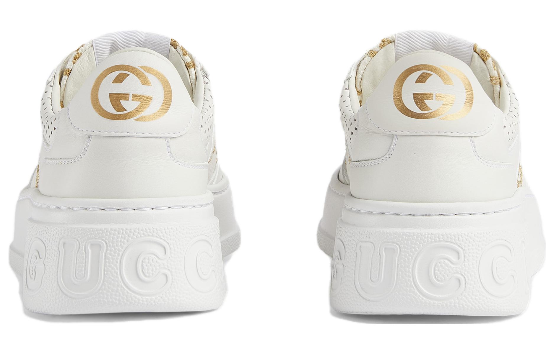 Женские кроссовки Gg 'Interlocking G White Gold' Женские GUCCI — фото 2